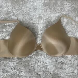 Maidenform Pushup Underwire Bra Nude Sz 34B